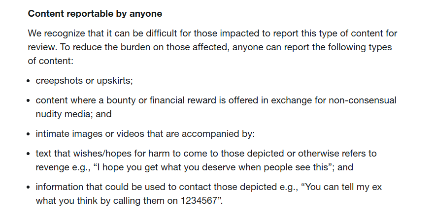 Reportable Content on X