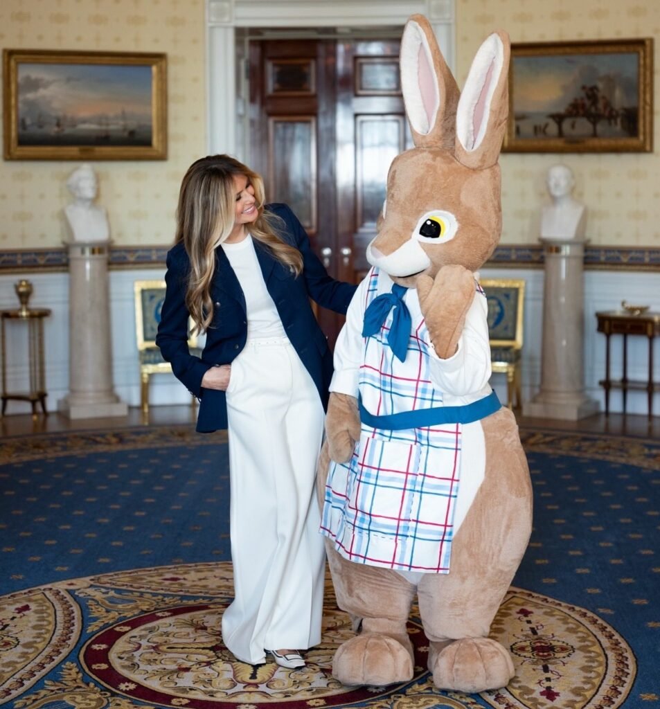 Melania Trump At White House Easter Egg Roll 2026.