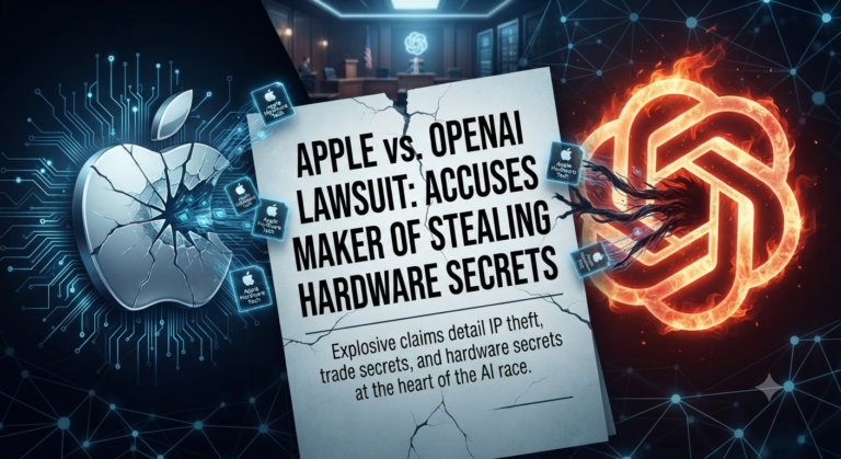 The Apple OpenAI lawsuit accuses the ChatGPT maker and two former Apple employees of taking confidential hardware information to build OpenAI's first consumer device.