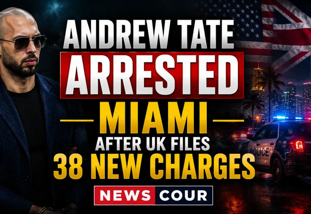 Andrew Tate Arrested Miami After UK Files 38 New Charges