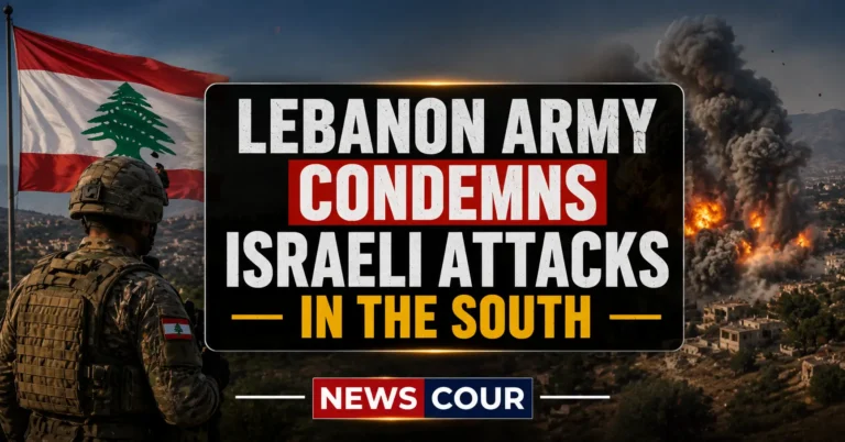 Lebanon Army Condemns Israeli Attacks in the South