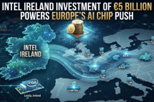 Intel Ireland investment site at the Leixlip campus in County Kildare where the €5 billion expansion is underway