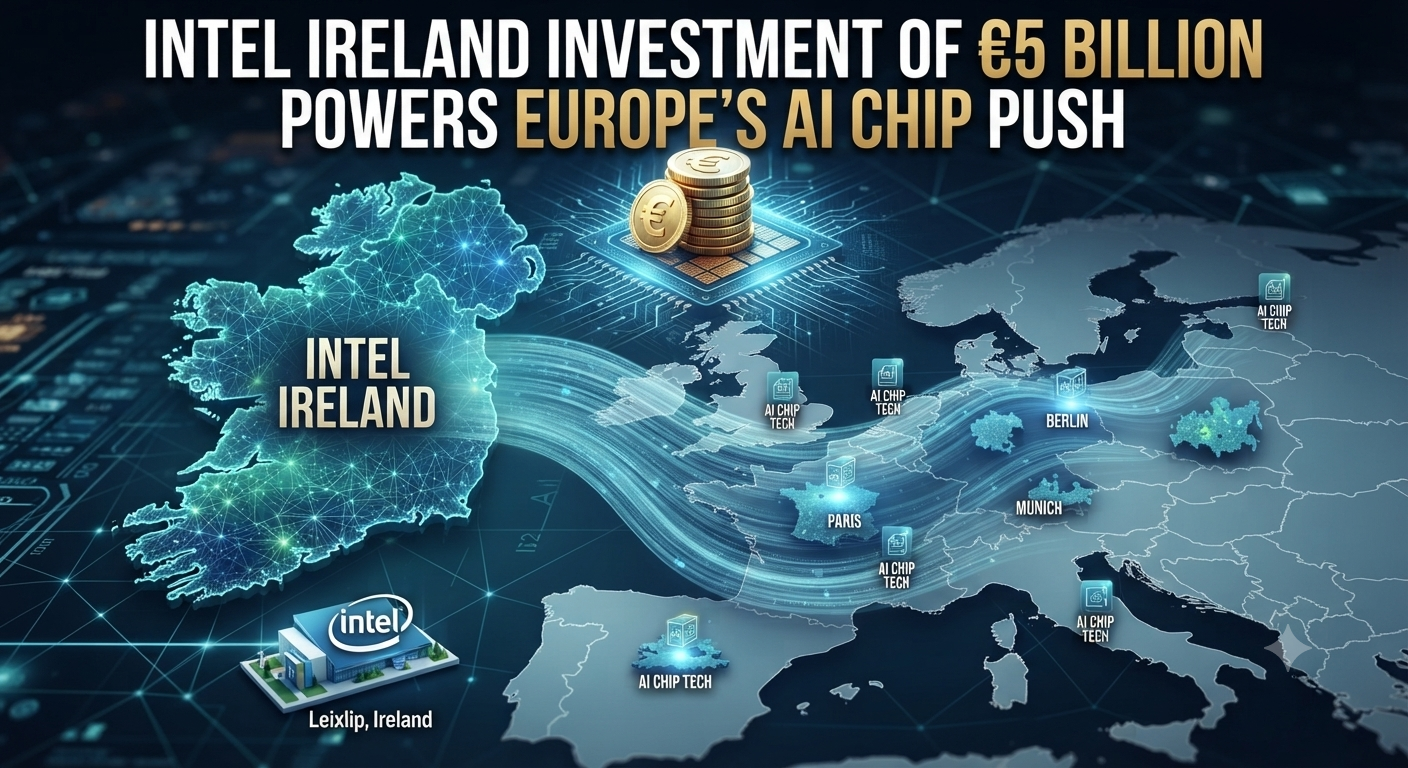 Intel Ireland investment site at the Leixlip campus in County Kildare where the €5 billion expansion is underway