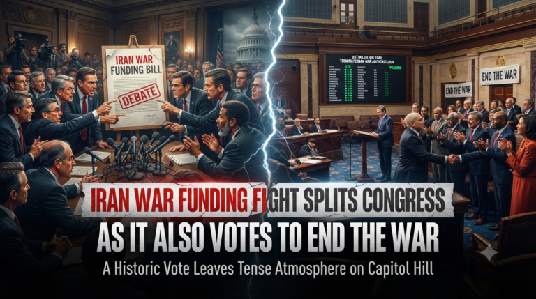 Iran war funding debate centers on the US Capitol building where Congress voted on competing measures this week