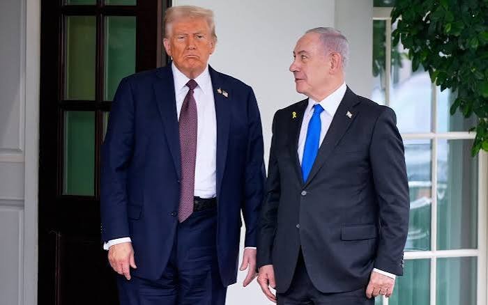 Trump Netanyahu meeting took place inside the West Wing of the White House shown here