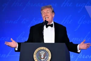 Trump Palestinian insult controversy centers on the Waldorf Astoria hotel in Washington where the correspondents dinner was held