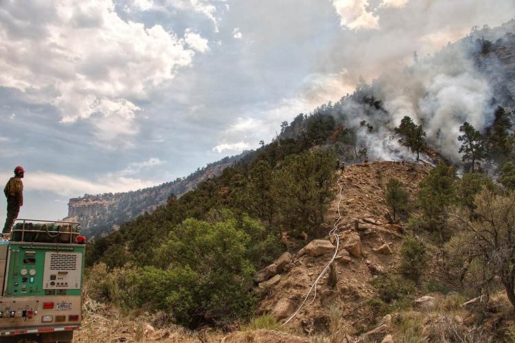 Oregon wildfires million acre response includes wildland crews like this one conducting containment work