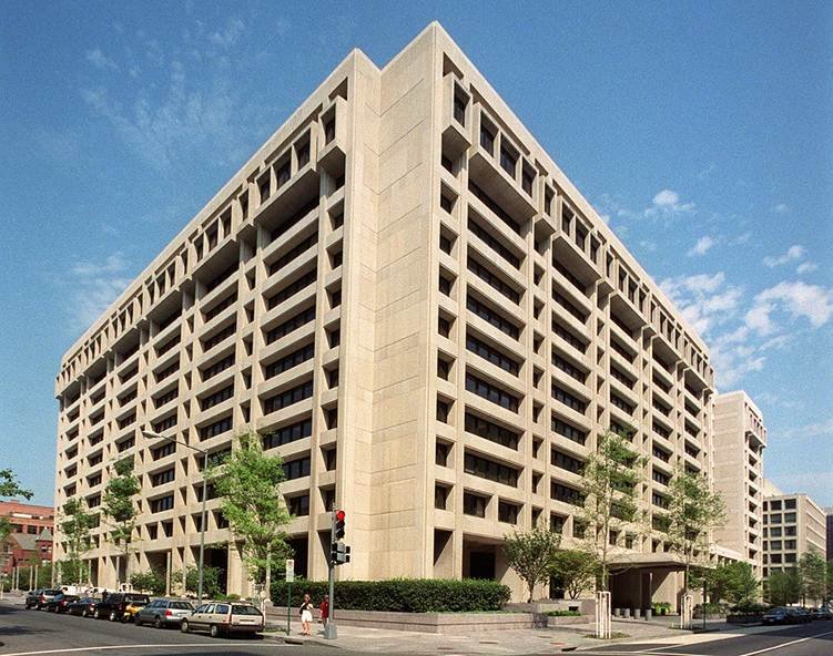IMF global growth outlook was published by economists working out of this Washington headquarters