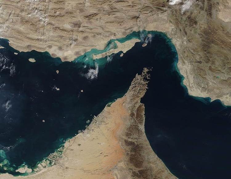 Iran ceasefire collapse centers on the Strait of Hormuz, seen here from space between Iran and the Arabian Peninsula