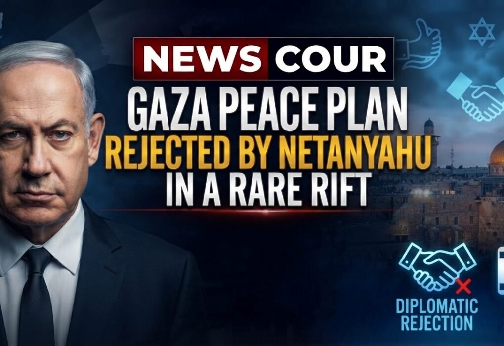 Gaza peace plan diplomacy represented by the United Nations General Assembly hall