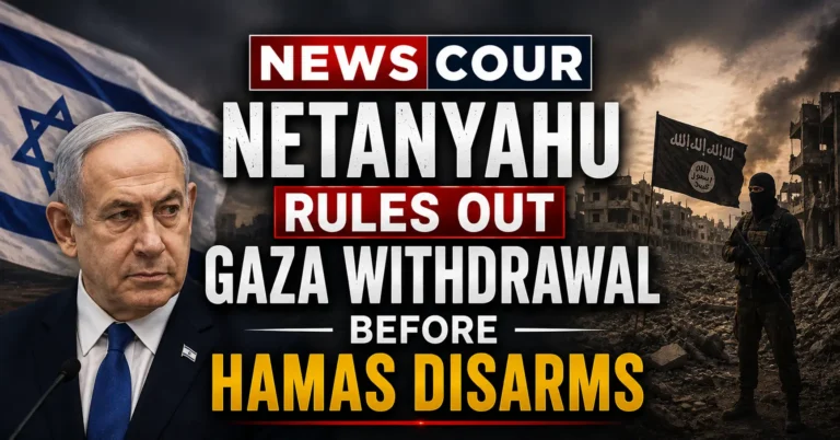 Netanyahu Rules Out Gaza Withdrawal Before Hamas Disarms