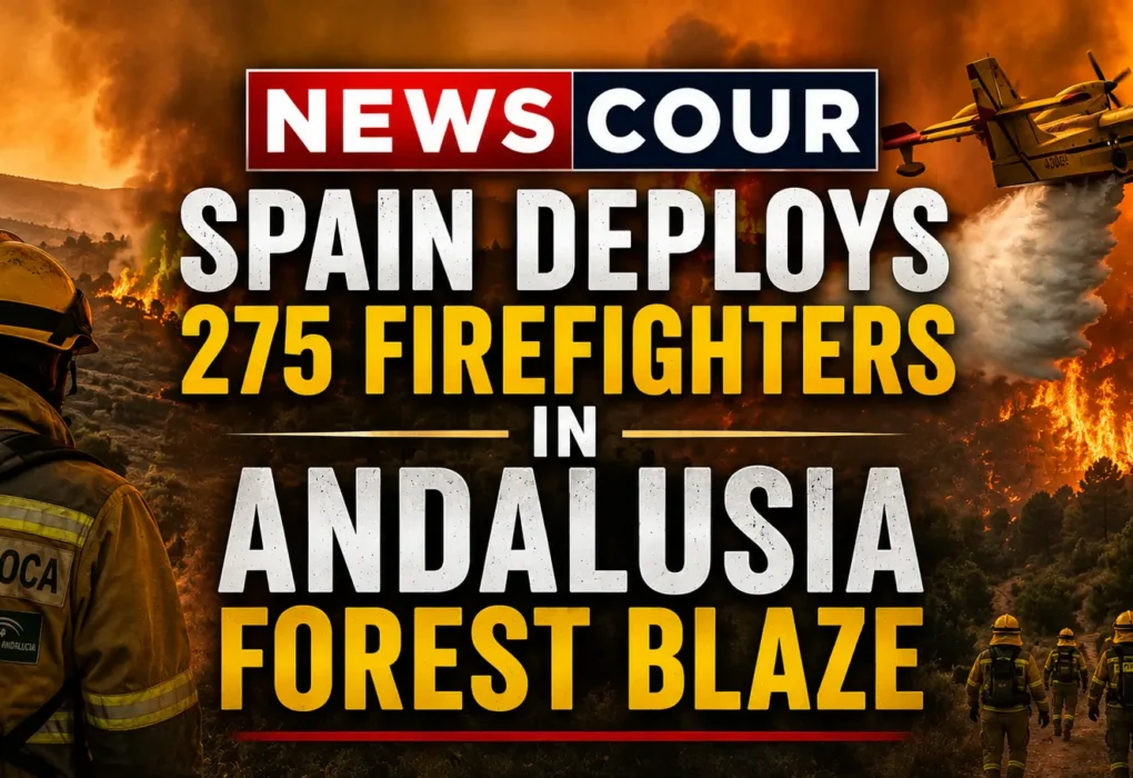 Spain Deploys 275 Firefighters in Andalusia Forest Blaze