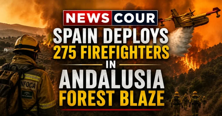 Spain Deploys 275 Firefighters in Andalusia Forest Blaze