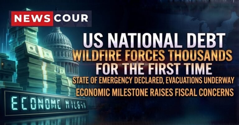 US national debt represented by the United States Treasury Department building in Washington