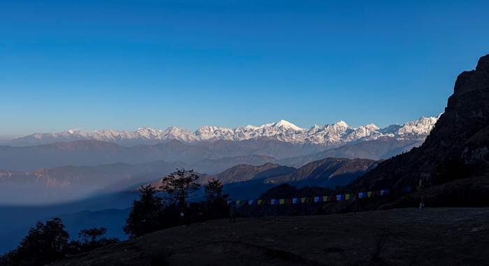 Nepal floods began when a glacier sheared off Langtang Lirung, the Himalayan peak shown here in the range