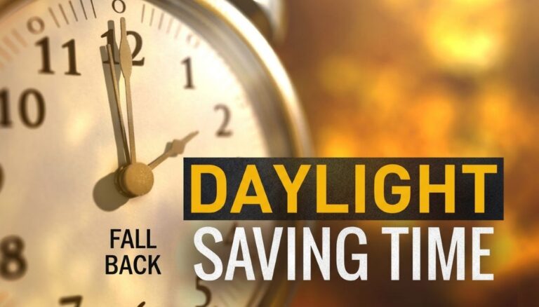 Clocks Fall Back on November 1